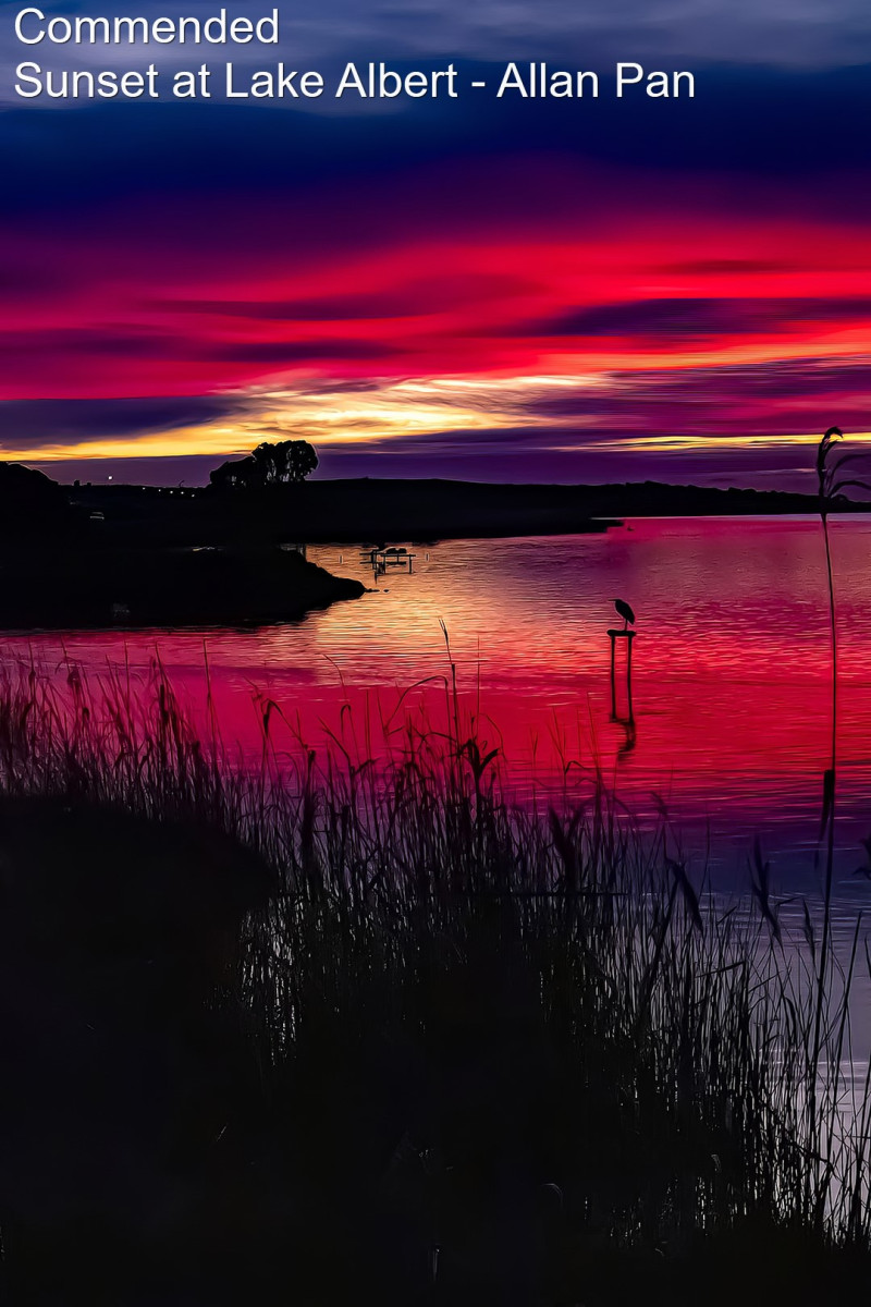 Sunset Lake Albert